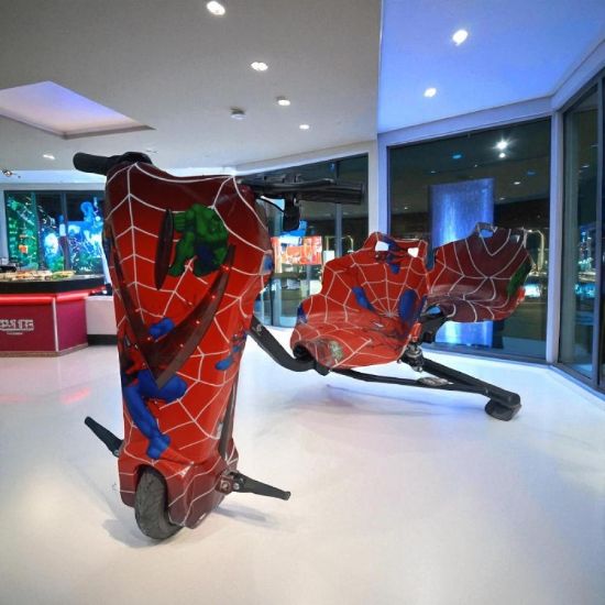 صورة سكوتر درفت 350W بتصميم سبايدر مان - انطلق مع القوة والألوان